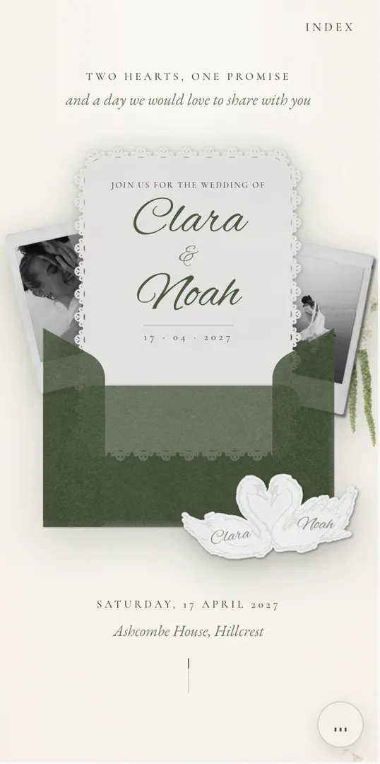 The A Letter, Sealed with Love invitation